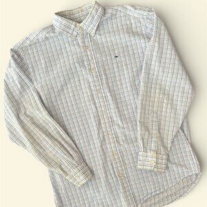 Vineyard Vines Men's Long Sleeve Pastel Plaid Button Down Shirt Size Medium